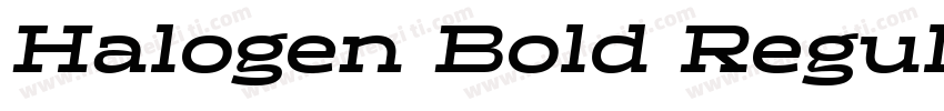 Halogen Bold Regular字体转换